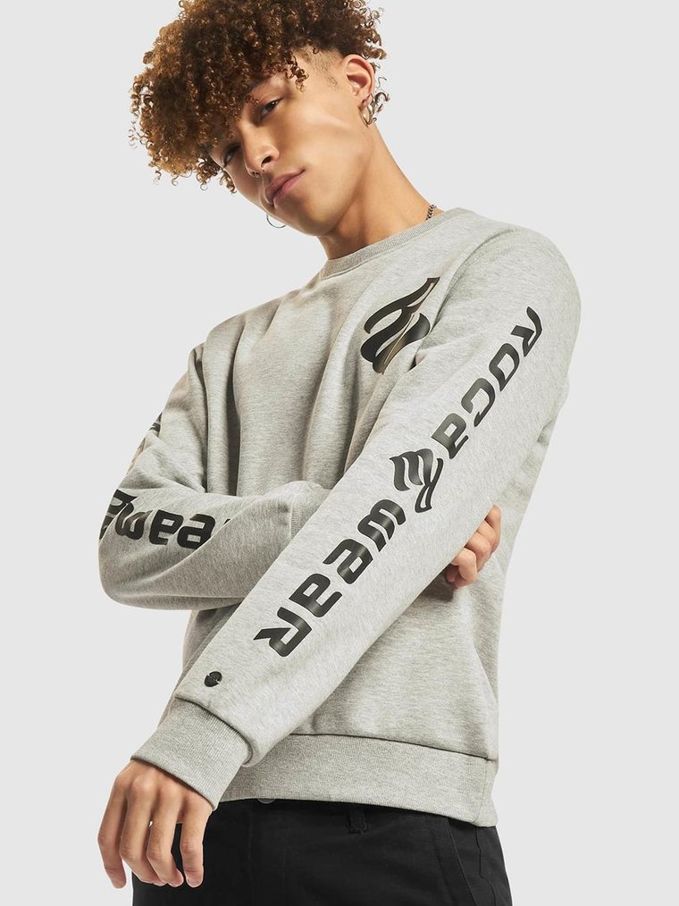 Bluza Bez Kaptura Męska Szara Rocawear