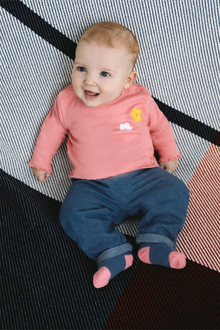 Bluzka niemowlęca dziewczęca - różowa