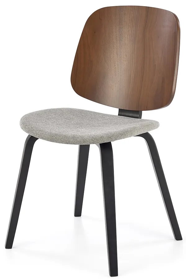 Drewniane tapicerowane krzesło w stylu retro - Simen