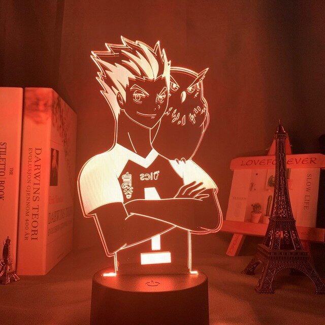 Lampka Nocna 3D LED Imię Haikyuu Shoyo Hinata