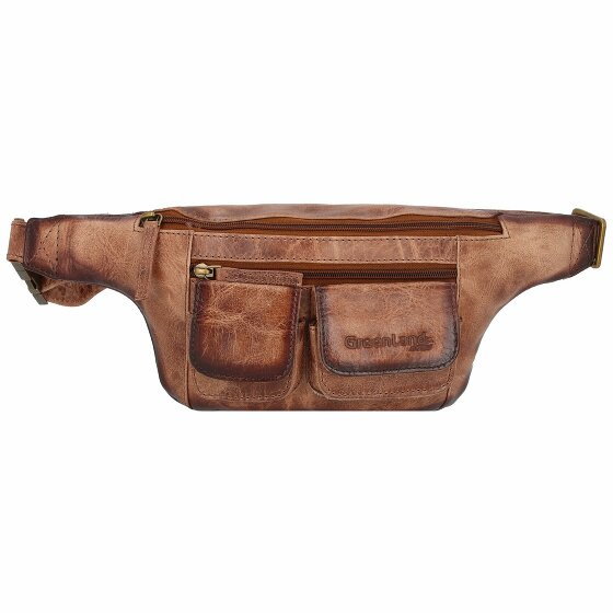 Greenland Nature Mascu & Line Fanny Pack RFID Leather 21 cm braun