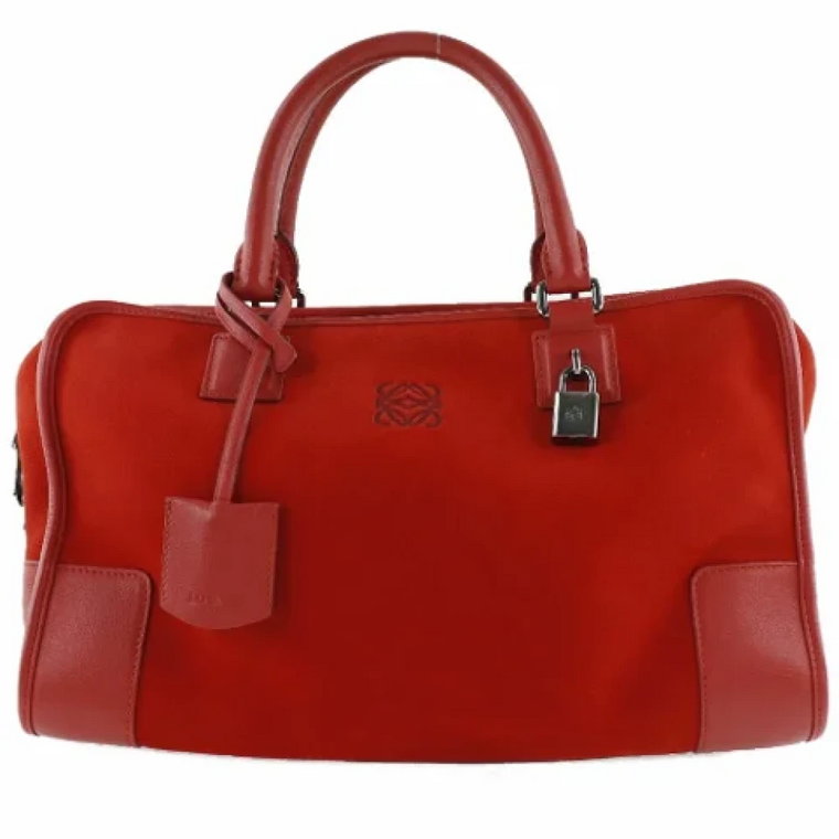 Pre-owned Suede handbags Loewe Pre-owned