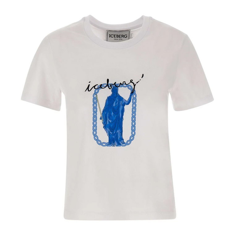 Koszulka z nadrukiem Roma dla kobiet Iceberg