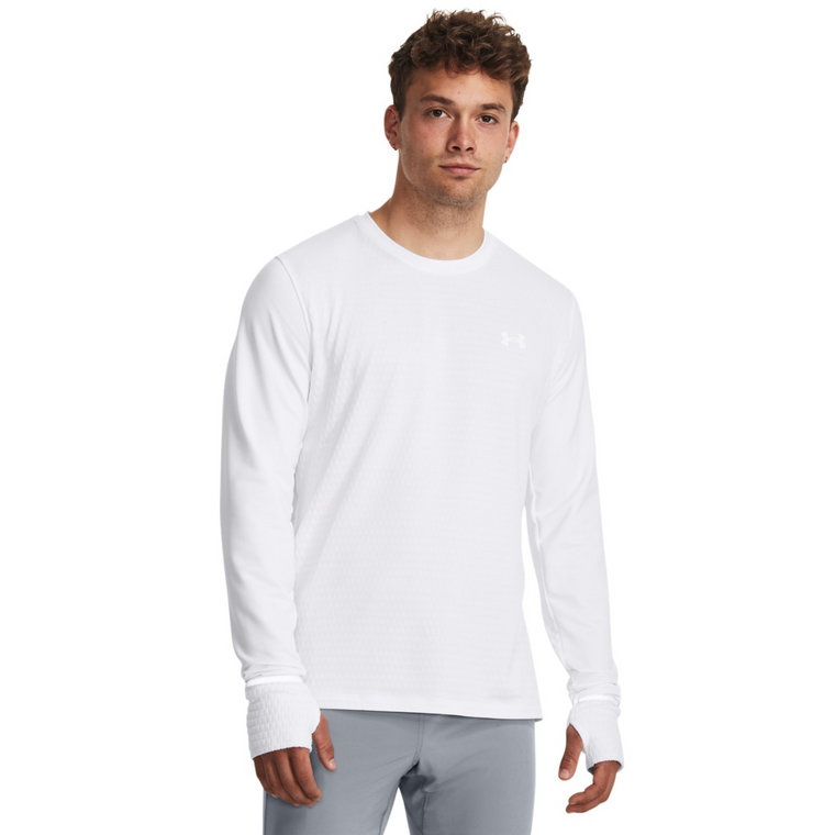 Męski longsleeve do biegania Under Armour Qualifier Cold - biały