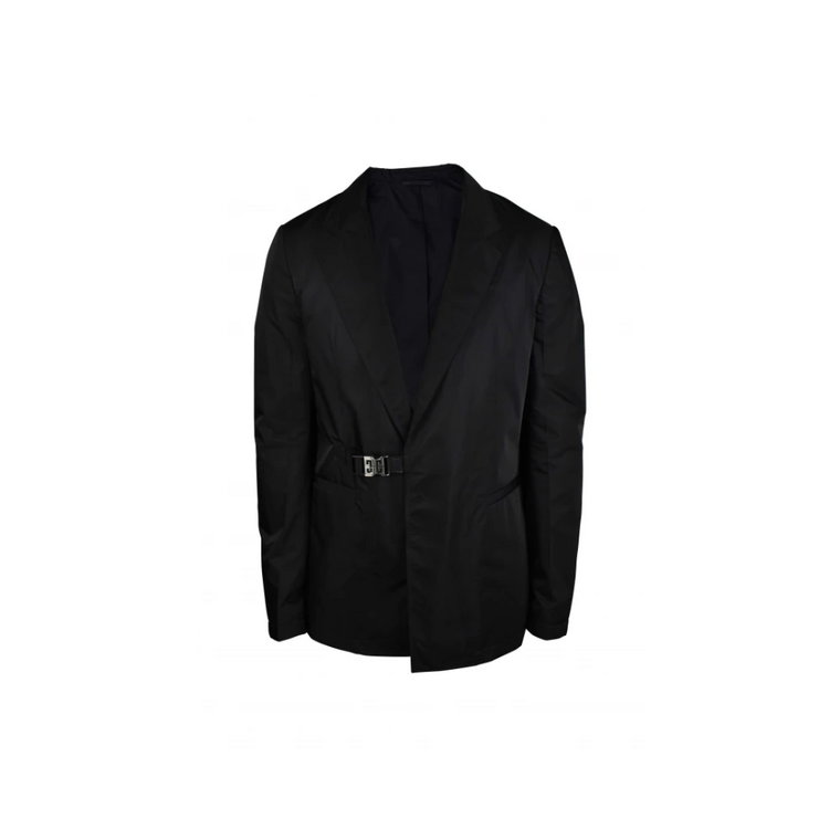 Czarna kurtka z nylonu z metalowym zapięciem Givenchy