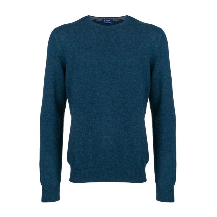 Niebieskie Swetry dla Mężczyzn Barba