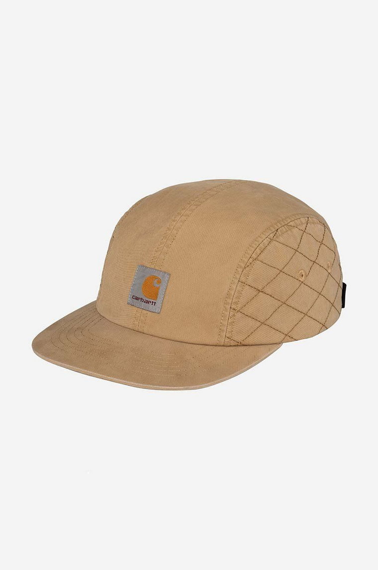 Carhartt WIP czapka z daszkiem bawełniana Tyler Cap I031614 kolor brązowy z aplikacją I031614-DUSTYBROWN