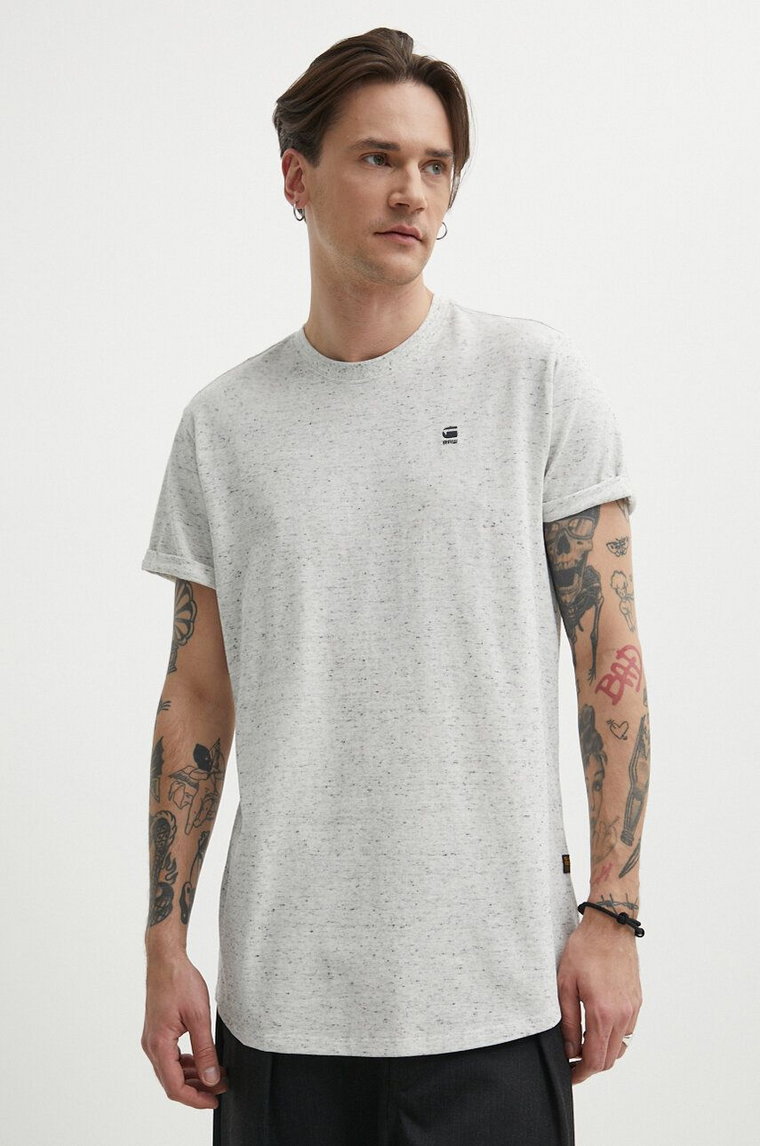 G-Star Raw t-shirt bawełniany kolor szary