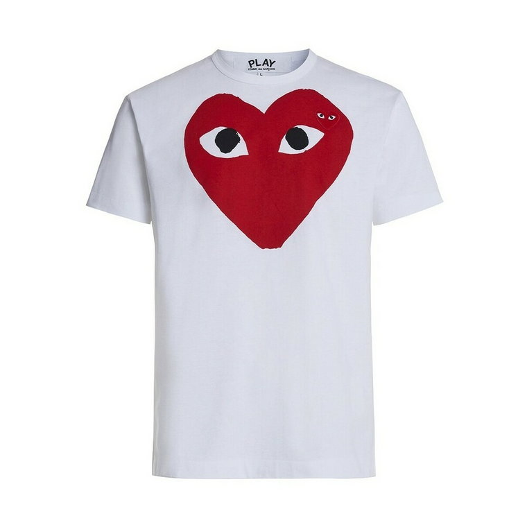 T-shirt z sercem i oczami Comme des Garçons Play