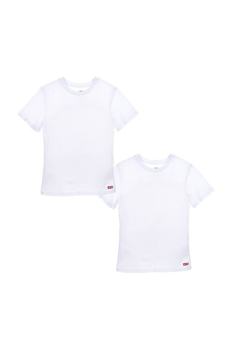 Levi's t-shirt dziecięcy (2-pack) kolor biały gładki