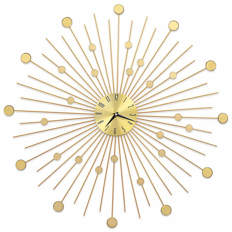 Zegar ścienny, metal, 70 cm, złoty kod: V-283862