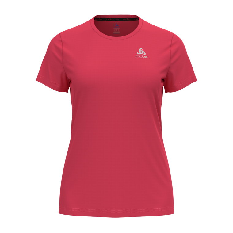 Damska koszulka techniczna Odlo Essential Flyer T-Shirt Crew Neck S/S pink - S