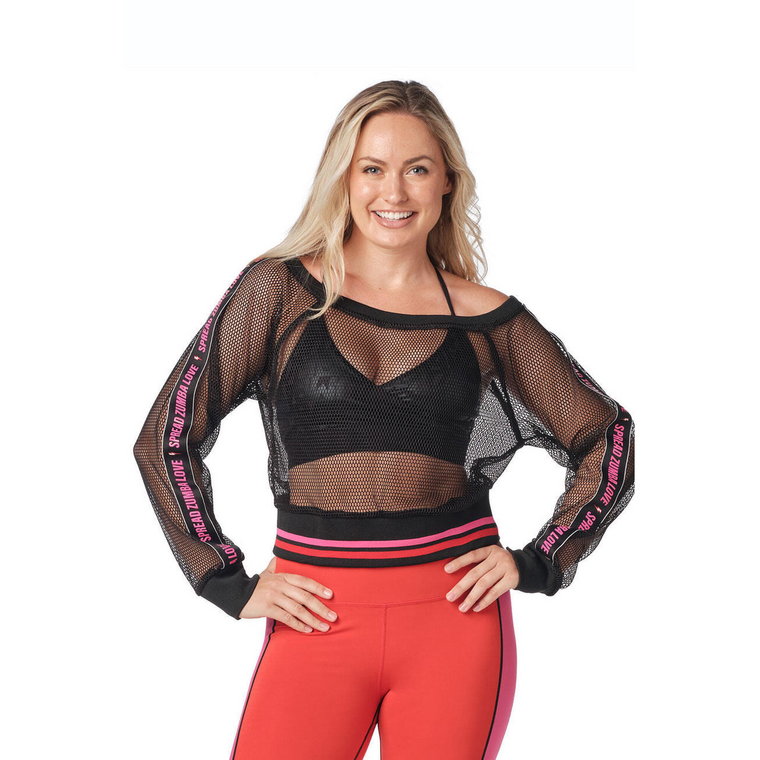 Bluzka sportowa damska z siateczki Zumba Wear XS