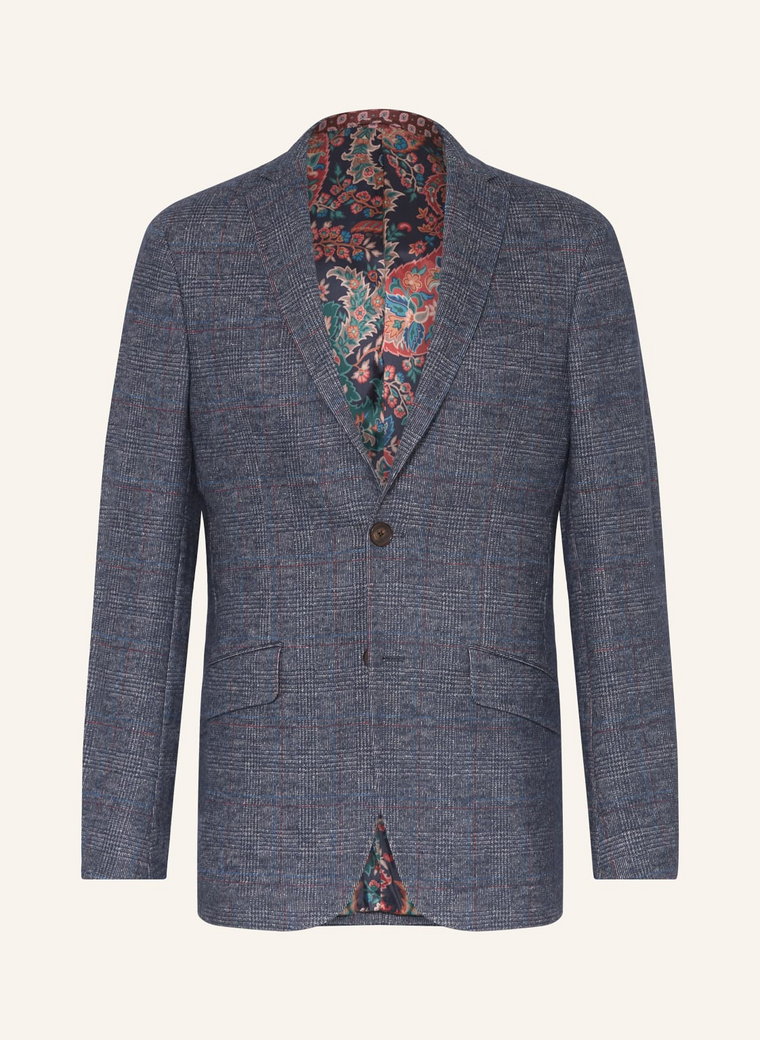 Etro Marynarka Extra Slim Fit Z Dodatkiem Jedwabiu blau