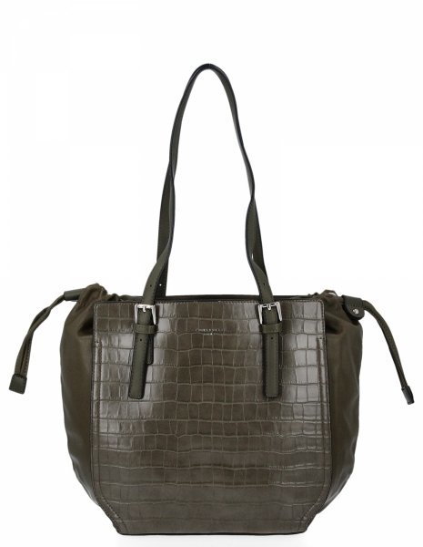 Torebka Damska typu Shopper Bag firmy David Jones Khaki