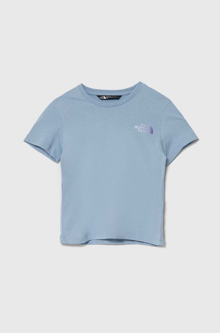 The North Face t-shirt bawełniany dziecięcy RELAXED GRAPHIC TEE 2 kolor turkusowy