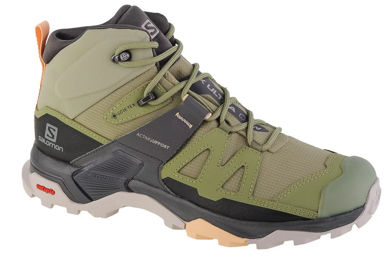 Salomon X Ultra 4 Mid GTX W 416251, Damskie, Zielone, buty trekkingowe, tkanina, rozmiar: 39 1/3