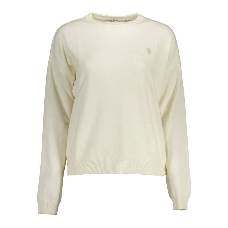 White Wool Sweter U.s. Polo Assn.