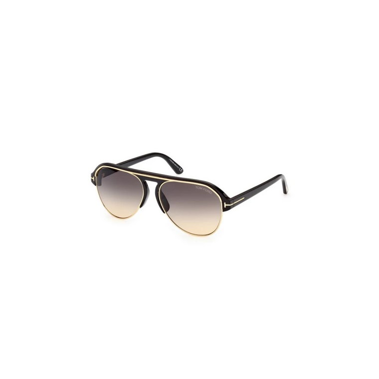 Błyszczące Czarne Okulary Ft0929 Tom Ford