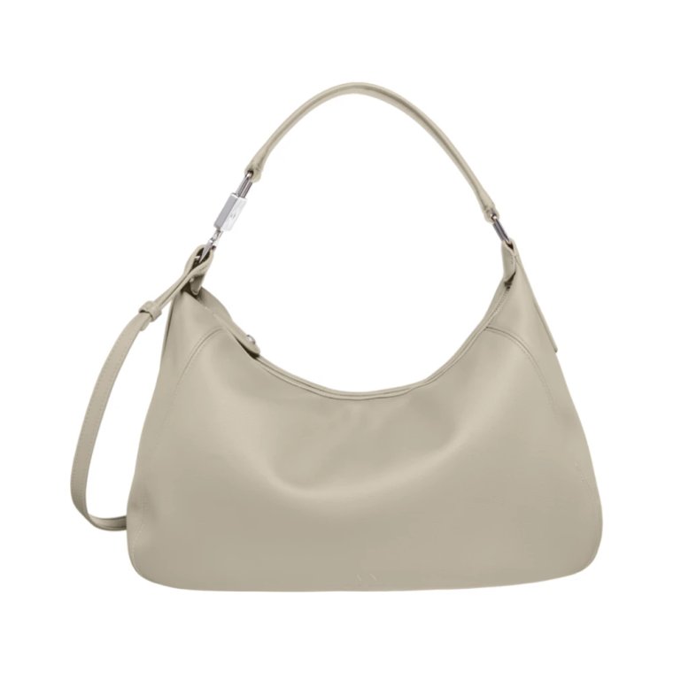 Szara Torebka Audrey Hobo Zapięcie na Zamek Armani Exchange