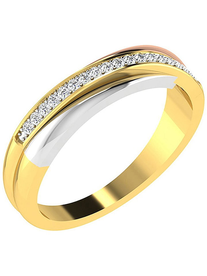 Aria Złoty pierścionek z diamentem