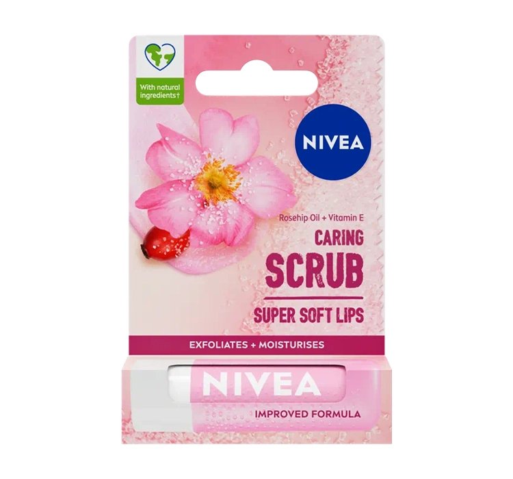 NIVEA SUPER SOFT LIPS PEELING DO UST DZIKA RÓŻA 4,8G