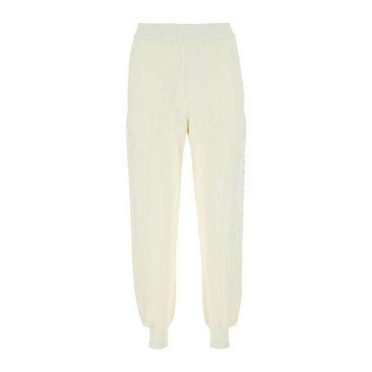 Ivory Bawełniane Joggers dla Loungewear Alexander McQueen