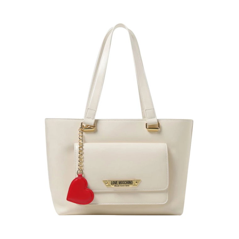 Ivory Shopper Elegancka Wszechstronna Nowoczesna Moschino