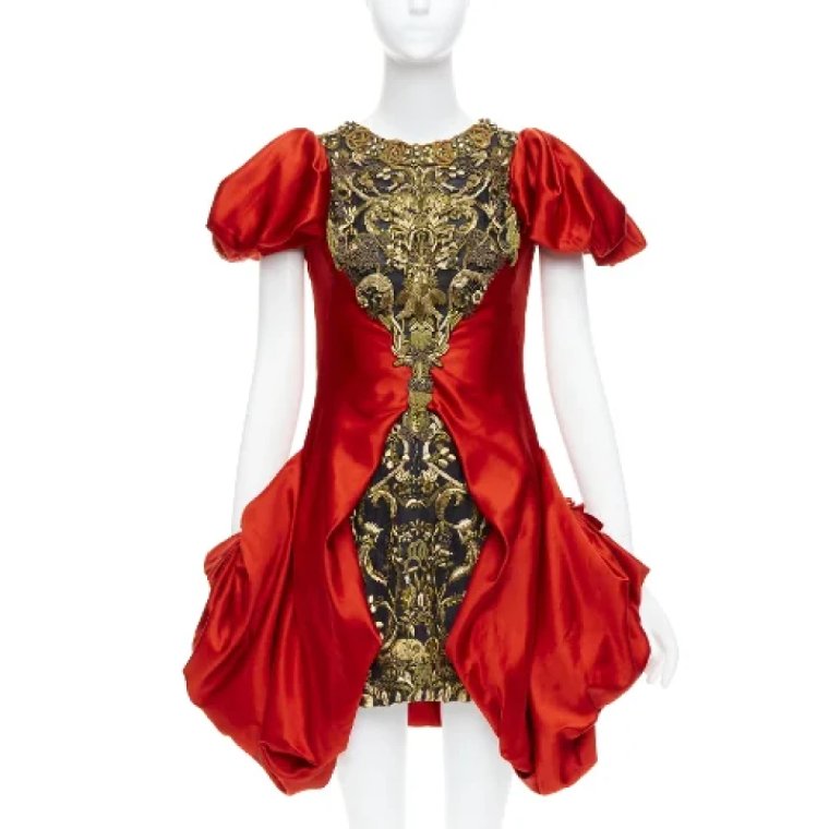 Pre-owned Silk dresses Alexander McQueen Pre-owned