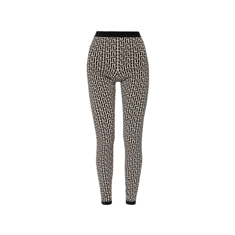 Legginsy z monogramem Balmain