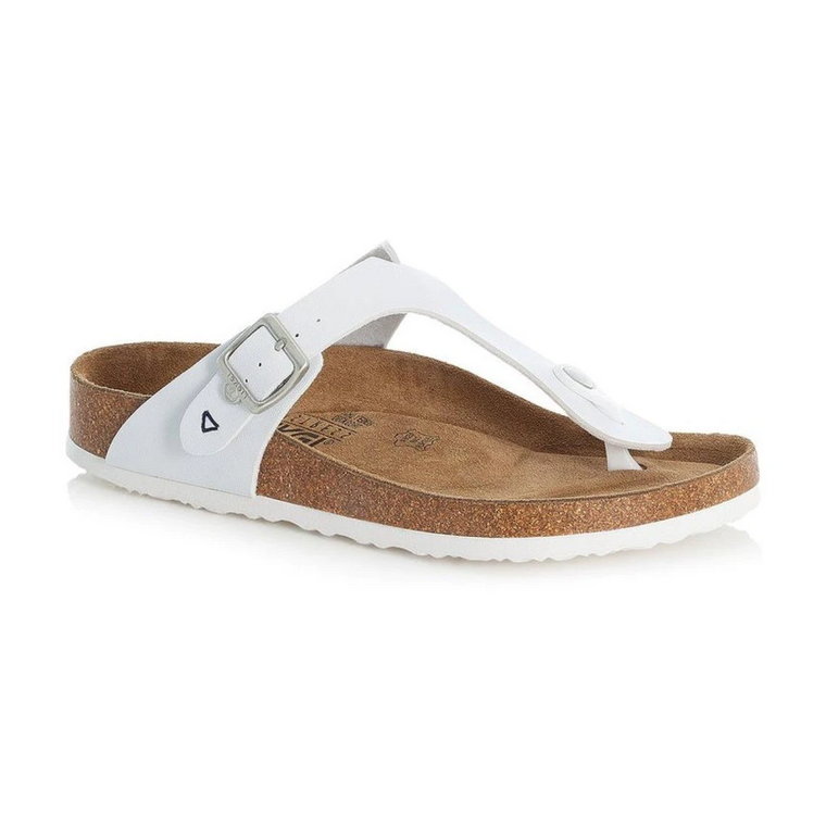Białe sandały syntetyczne - Wytrzymałe i Eleganckie Rieker