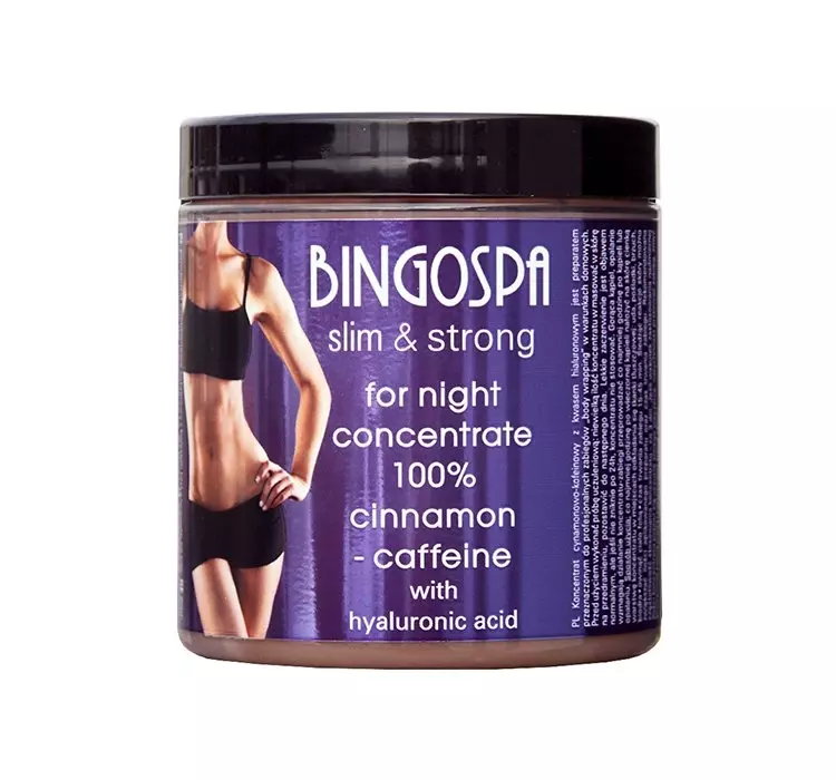 BINGOSPA SLIM & STRONG KONCENTRAT CYNAMONOWO-KOFEINOWY Z KWASEM HIALURONOWYM 250G