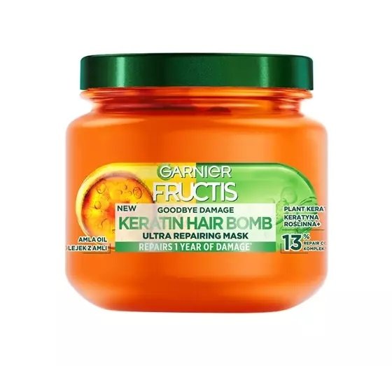 Garnier Fructis Keratin Hair Bomb Maska do Włosów 320ml