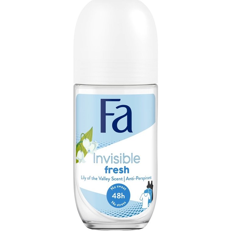 Fa, Invisible Fresh, dezodorant roll-on Lily Of The Valley, 50 ml