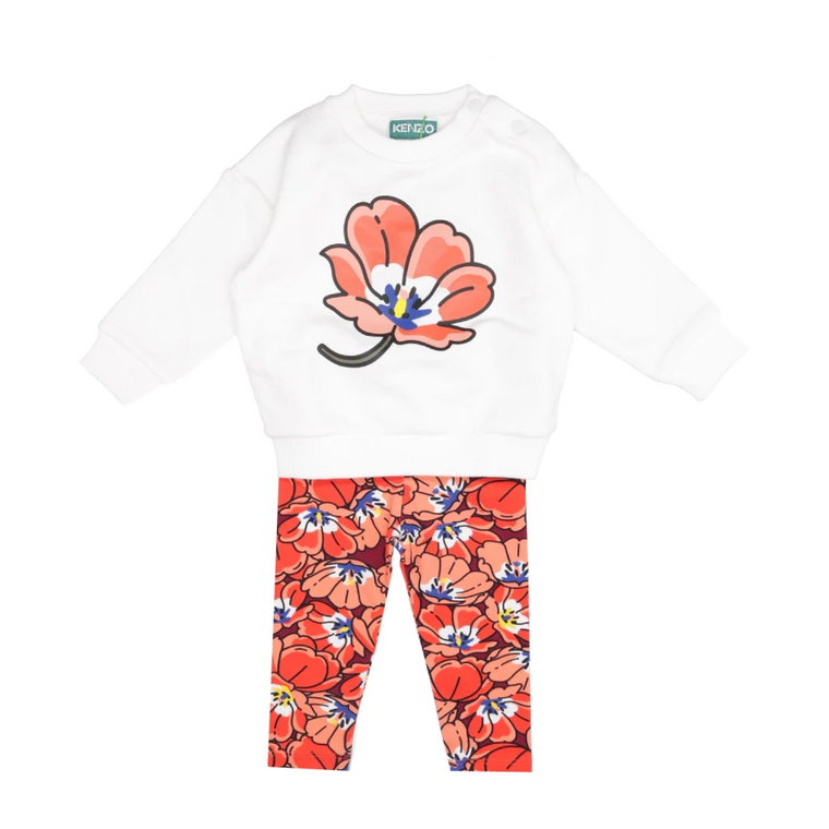 Komplet Bluza i Legginsy z Kwiatowym Nadrukiem Kenzo