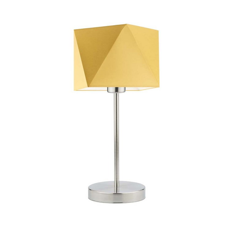 Lampka nocna LYSNE Wuhu, 60 W, E27, musztardowa/stalowa, 43x23 cm