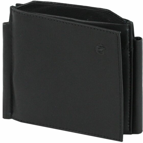 Esquire Logo Wallet V Leather 11 cm schwarz