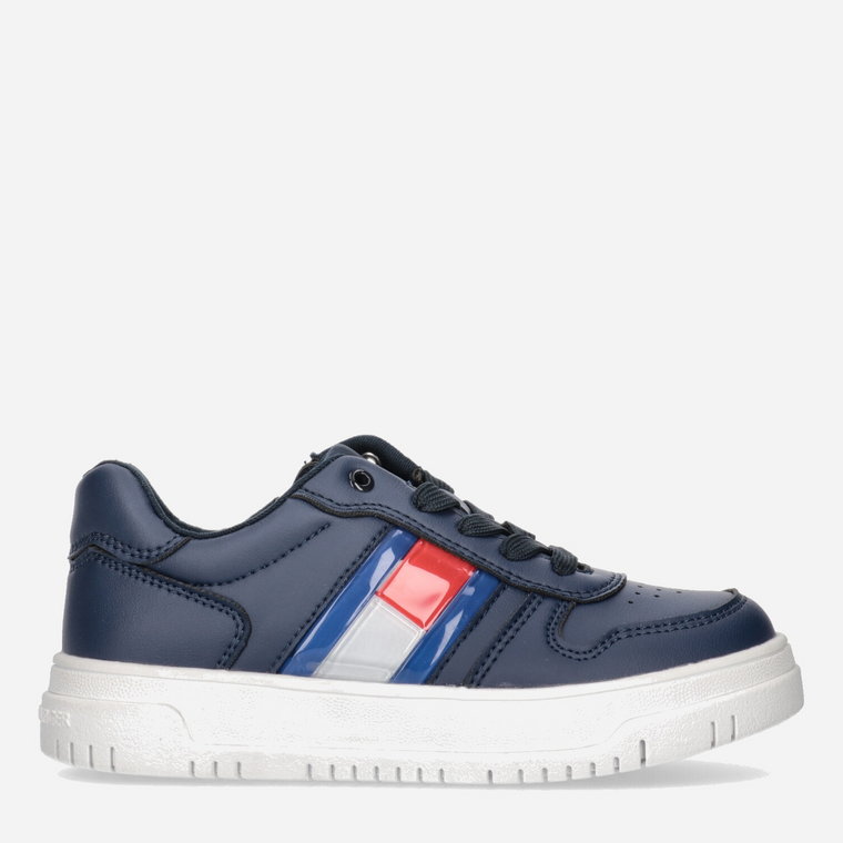 Buty sportowe chłopięce Tommy Hilfiger Flag Low Cut Lace-up Sneaker T3X9-32867-1355800- 38 Granatowe (8052578204269). Buty sportowe chłopięce