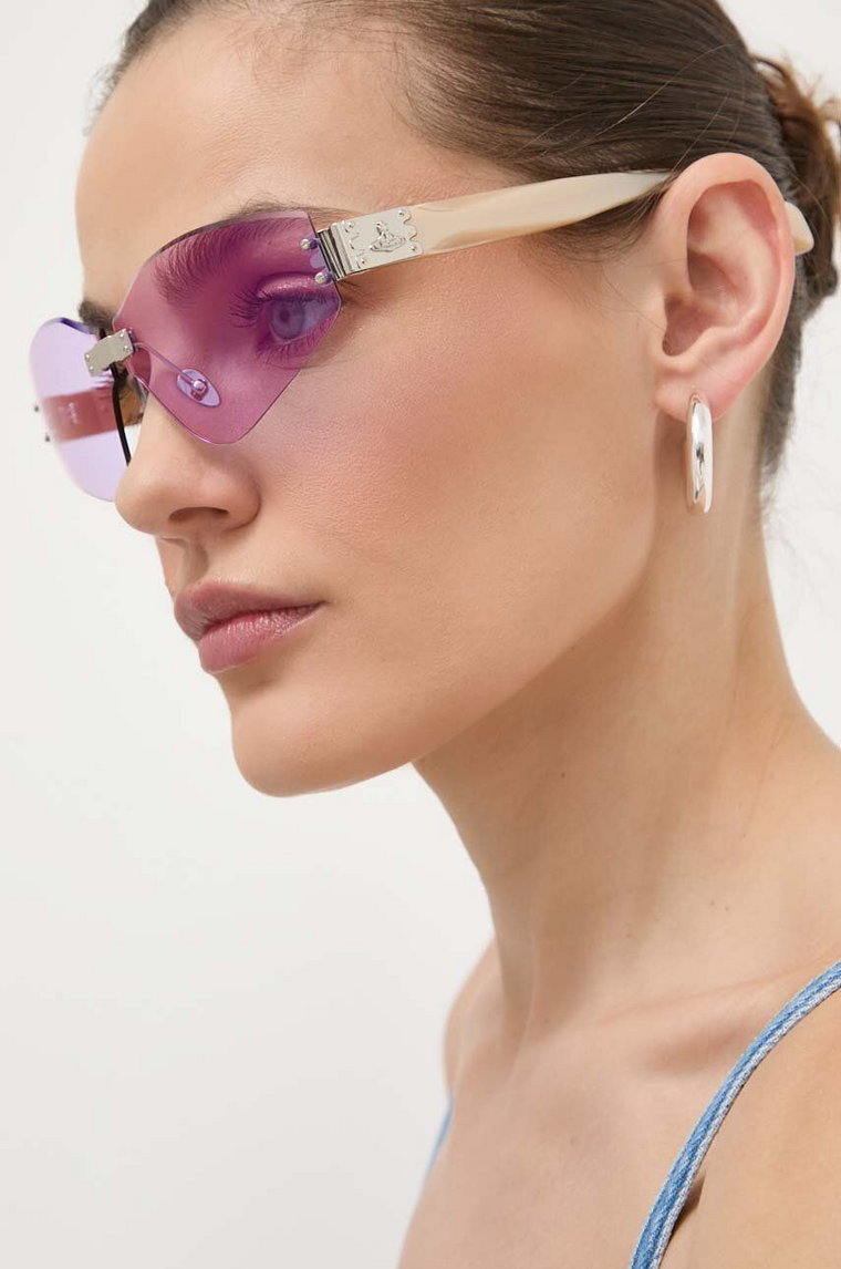 Alexander McQueen okulary przeciwsłoneczne damskie kolor różowy VW702045766