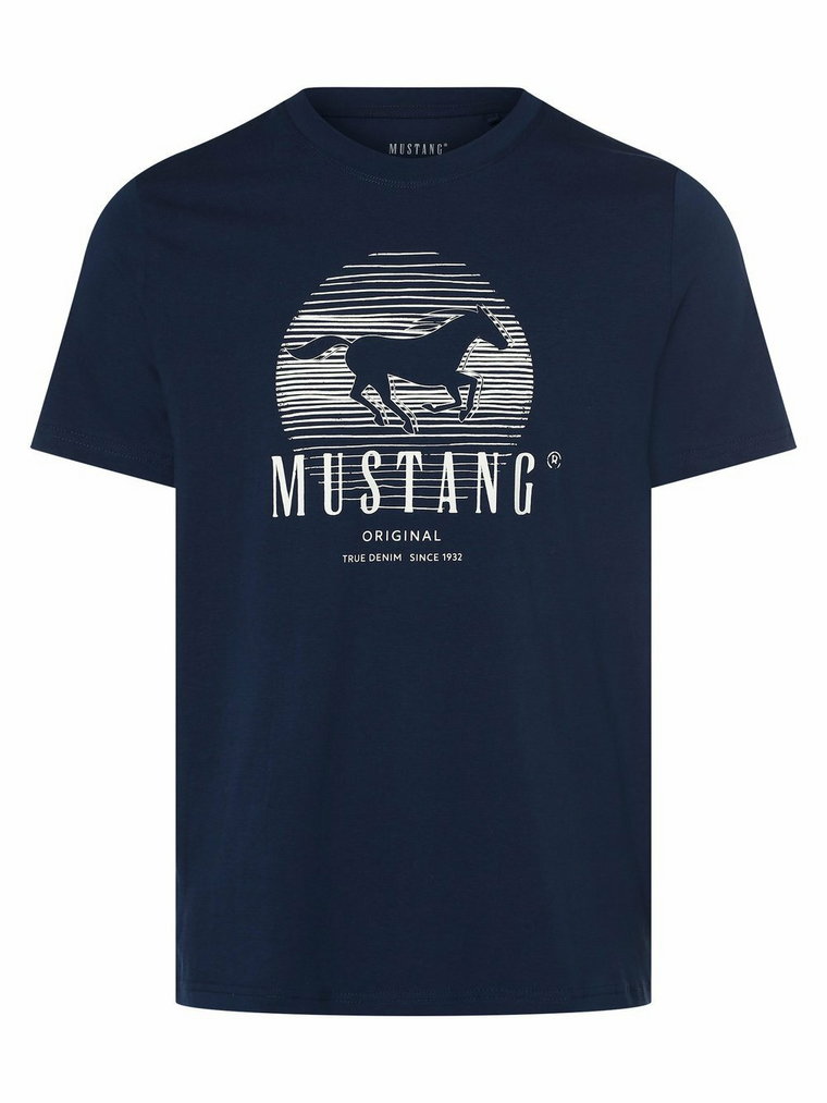 Mustang - T-shirt męski  Style Alex C, niebieski