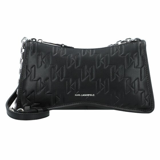 Karl Lagerfeld Seven Torba na ramię Skórzany 23 cm black