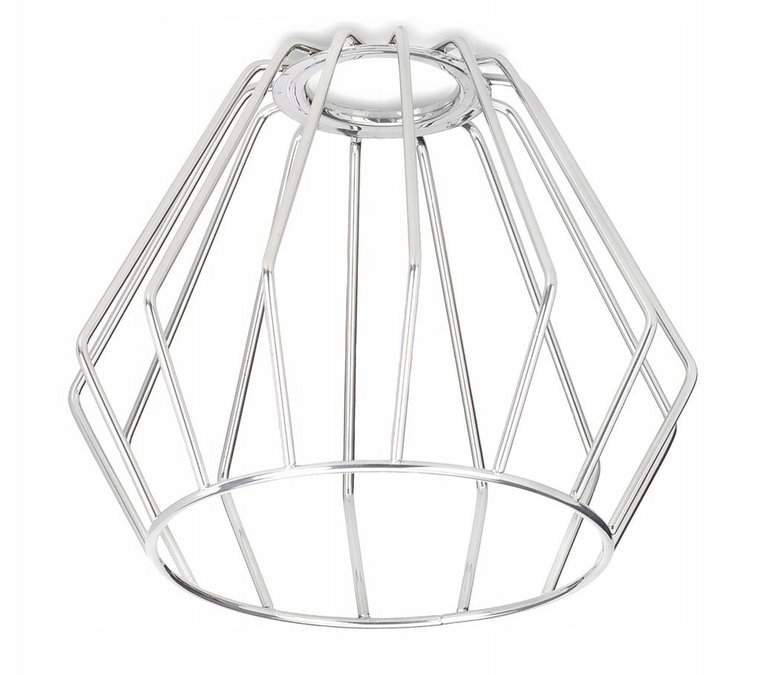 Klosz Drut Metal Do Lamp Na E27 Loft Brylant Chrom