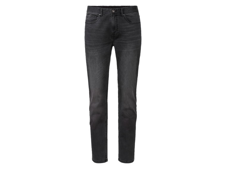 LIVERGY Jeansy męskie z bawełną, Slim Fit (Ciemnoszary, 54 (38/30))