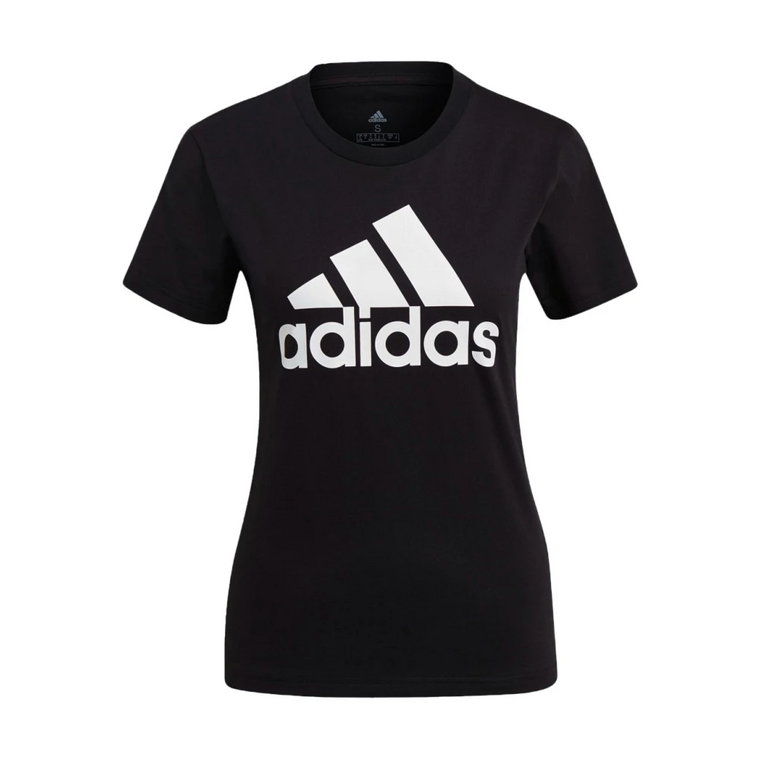 Czarne koszulki i pola z kolekcją Adidas Loungewear Adidas