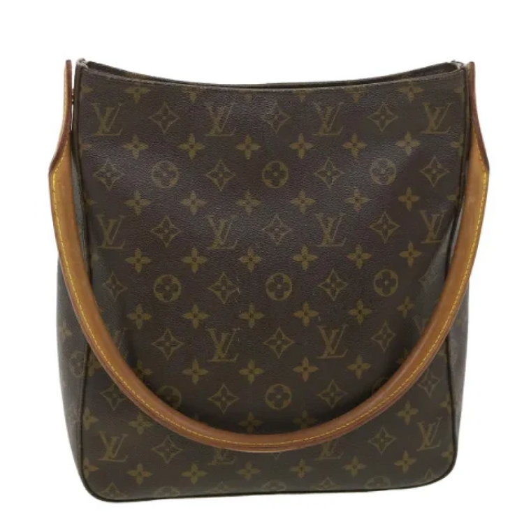 Używany Brązowy Materiałowy Louis Vuitton Looping GM Louis Vuitton Vintage