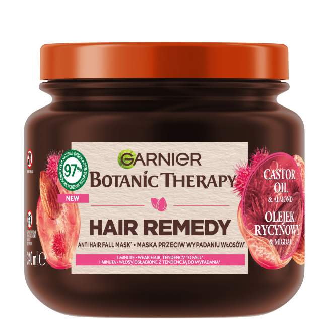 Garnier Botanic Therapy Maska do włosów Olejek Rycynowy i Migdał 340 ml