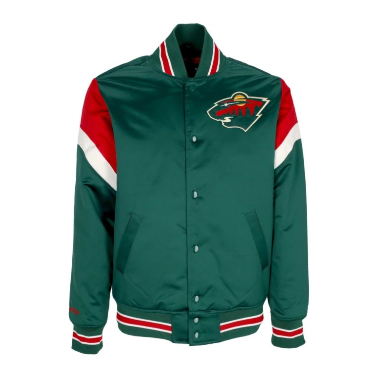 NHL Heavyweight Bomber Jacket Oryginalne Kolory Drużyny Mitchell & Ness