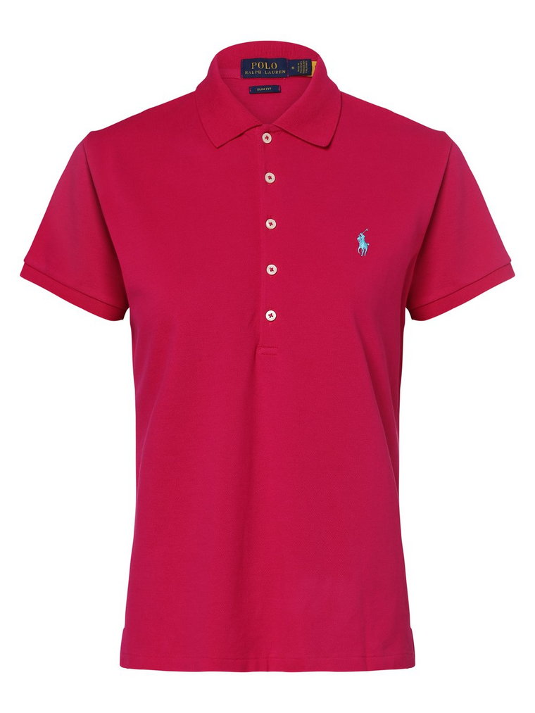 Polo Ralph Lauren - Damska koszulka polo  Slim fit, wyrazisty róż