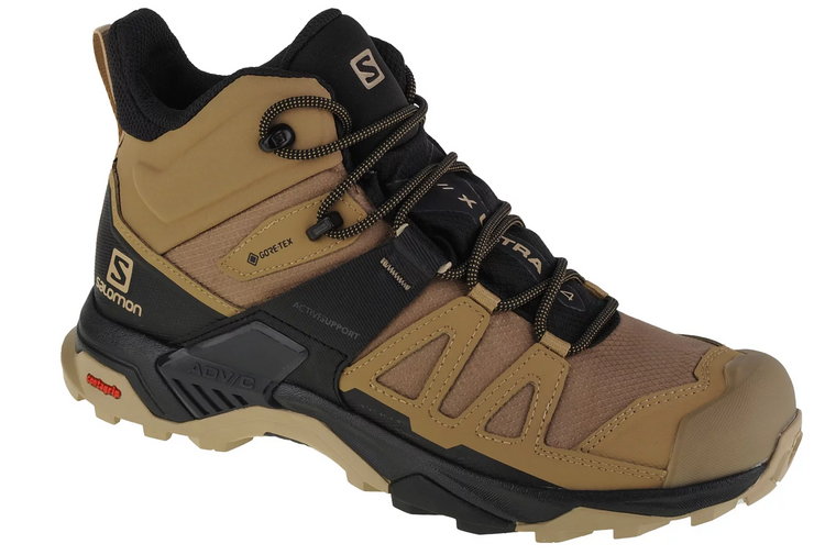 Salomon X Ultra 4 Mid GTX 412941, Męskie, Beżowe, buty trekkingowe, tkanina, rozmiar: 40 2/3