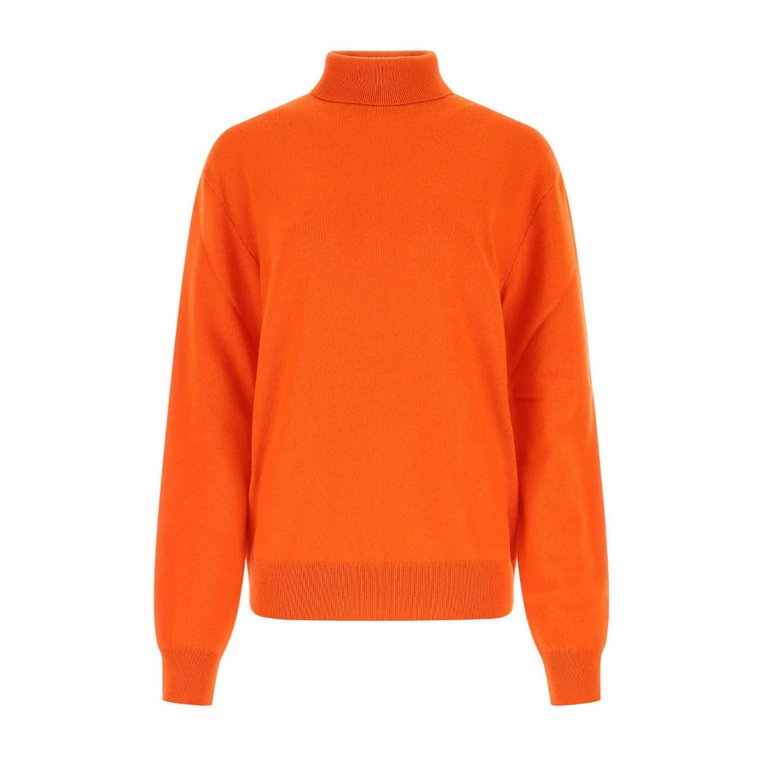 Orange Cashmere Oversize Sweter The Row